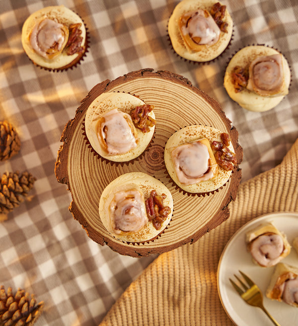 Cinnamon Bun Cupcake Box