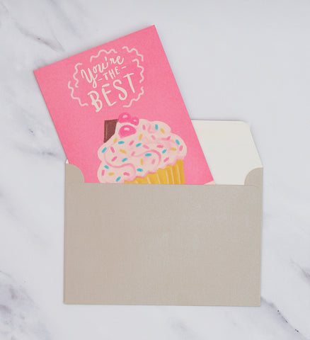 Cupcake  You are the best Card