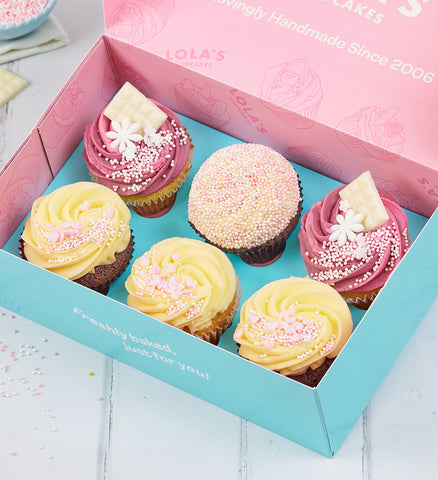Pink Cupcake Box