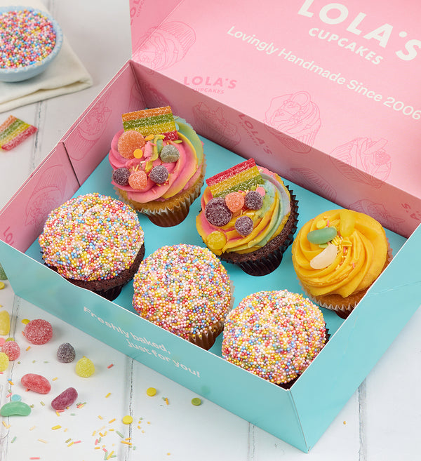 Rainbow Cupcake Box
