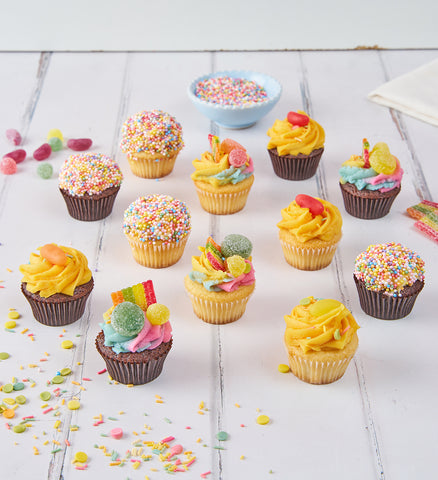 Rainbow Mini Cupcake Box