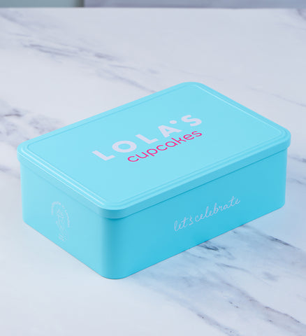 Empty Cupcake Gift Tin