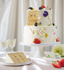 Fruity and Floral Two Tier Cake - 2nd image