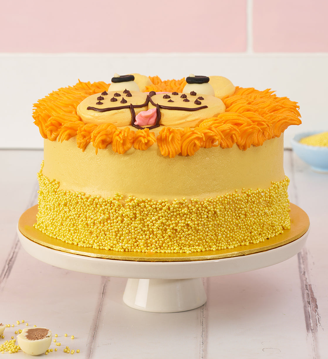 Lion Animal Face Cake