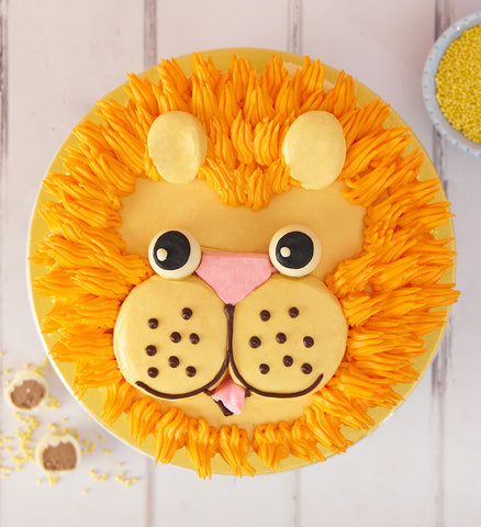 Lion Animal Face Cake