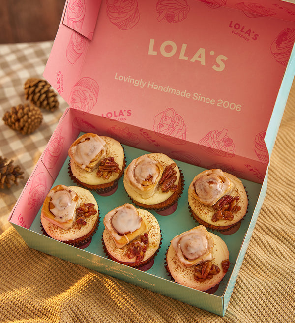 Cinnamon Bun Cupcake Box