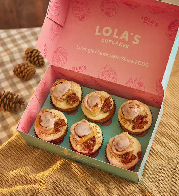 Cinnamon Bun Cupcake Box