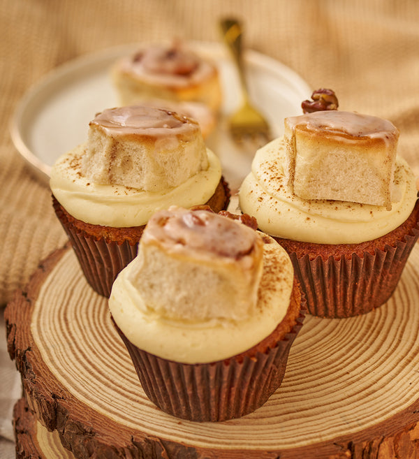 Cinnamon Bun Cupcake Box