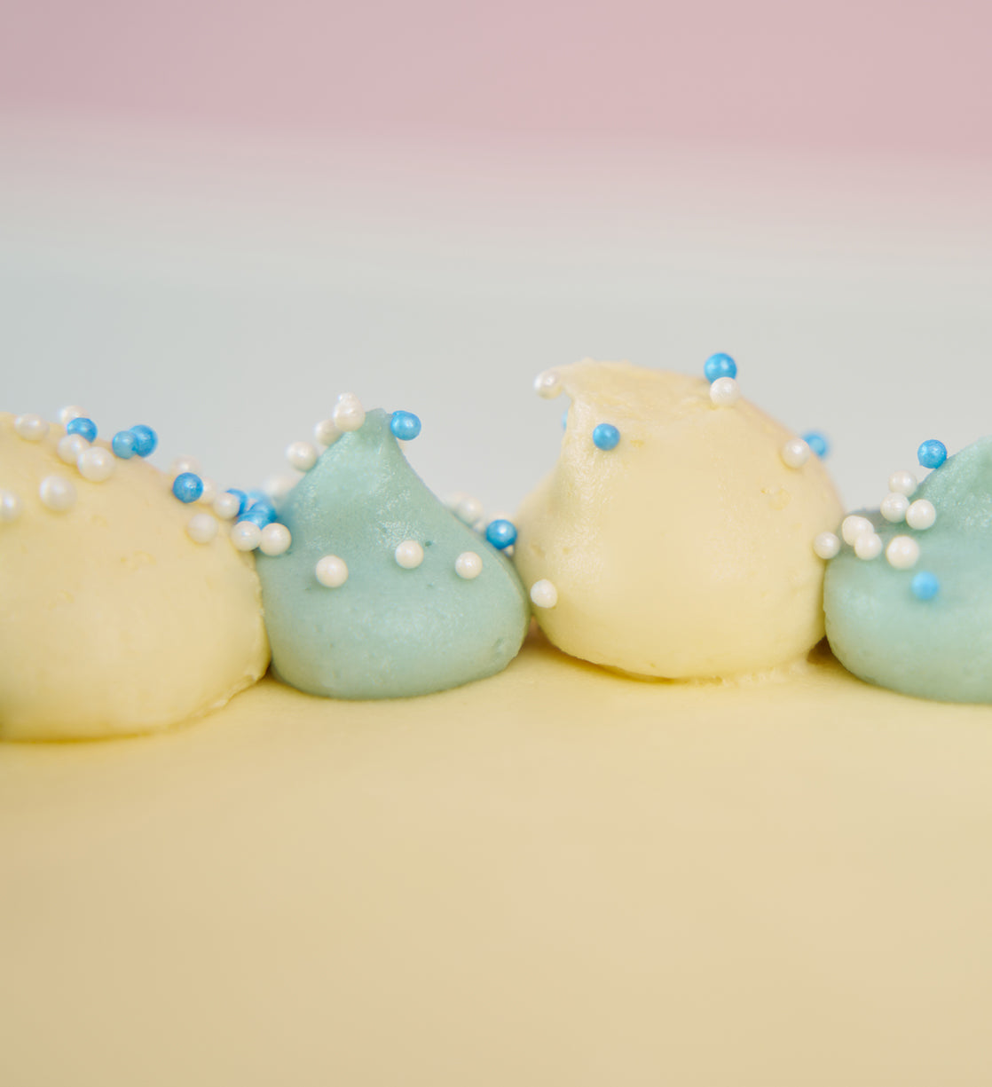 Blue Newborn Baby Cake