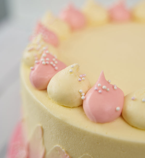 Pink Newborn Baby Cake