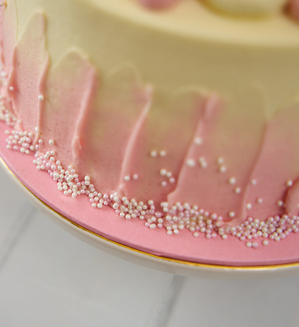Pink Newborn Baby Cake