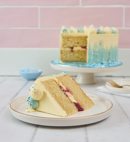 Blue Newborn Baby Cake