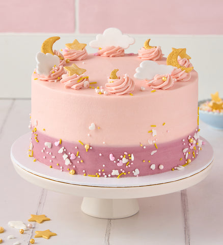 Pink Newborn Baby Cake