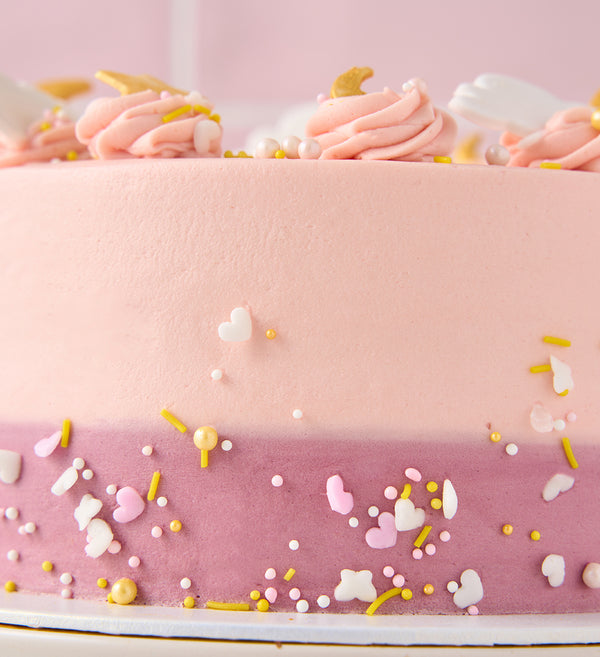 Pink Newborn Baby Cake