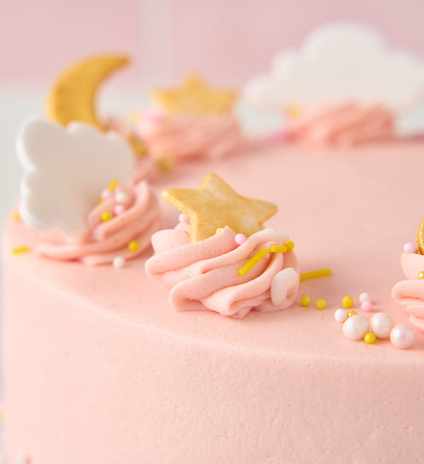 Pink Newborn Baby Cake