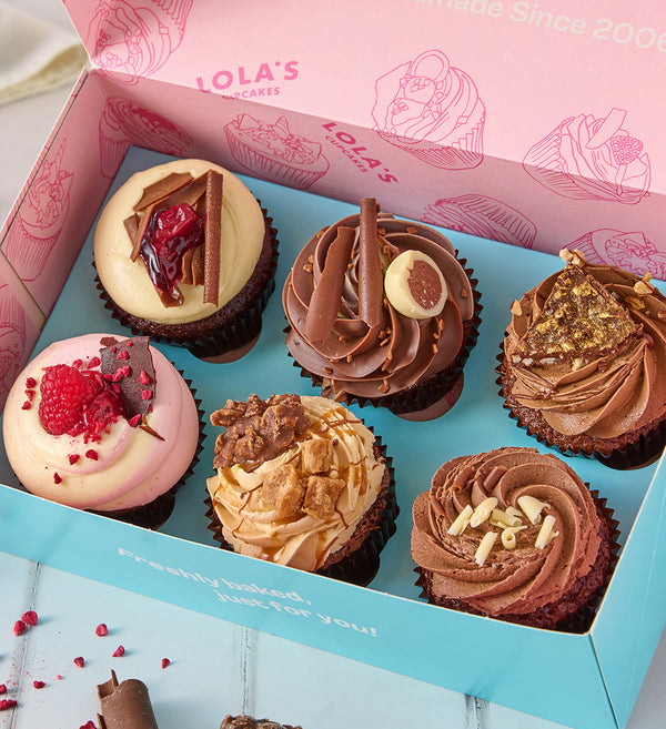 Chocolate Lovers Cupcake Box