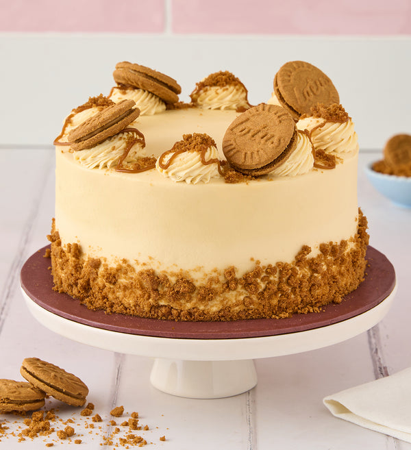 Caramel Biscuit Cake