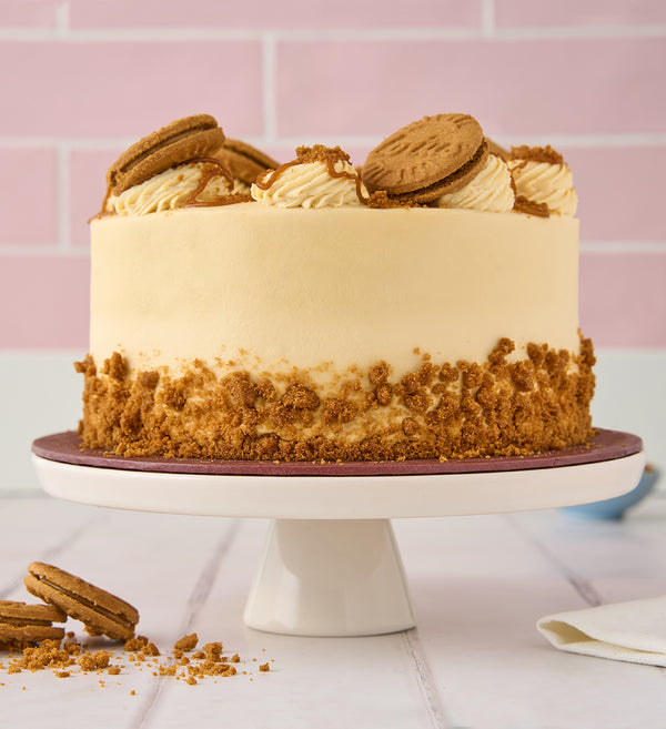 Caramel Biscuit Cake