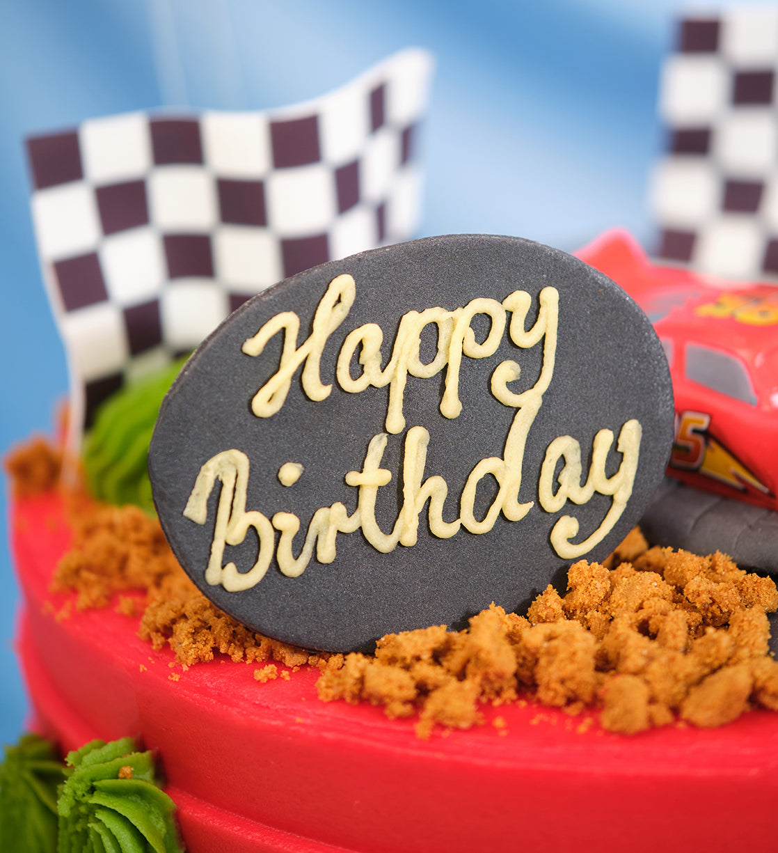 Disney Cars Themed Two Tier Cake