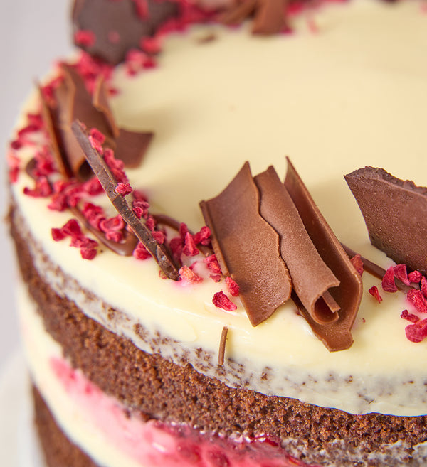 Chocolate and Raspberry Nationwide Cake