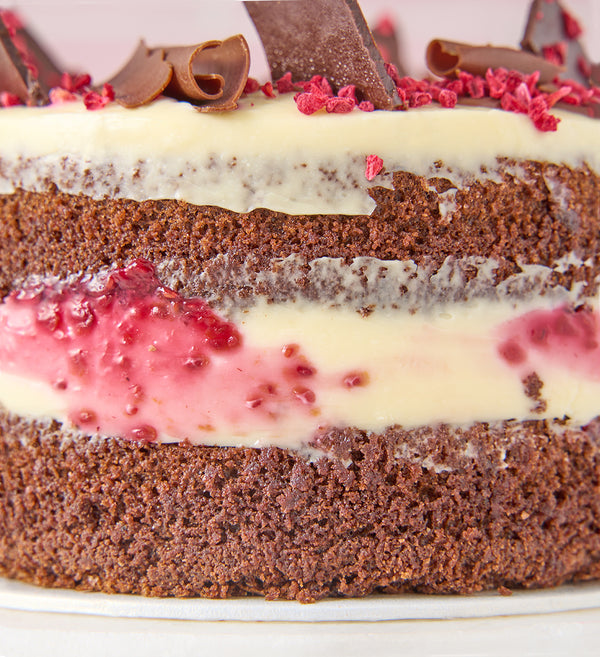 Chocolate and Raspberry Nationwide Cake