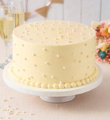 Ivory Pearl Wedding Cake