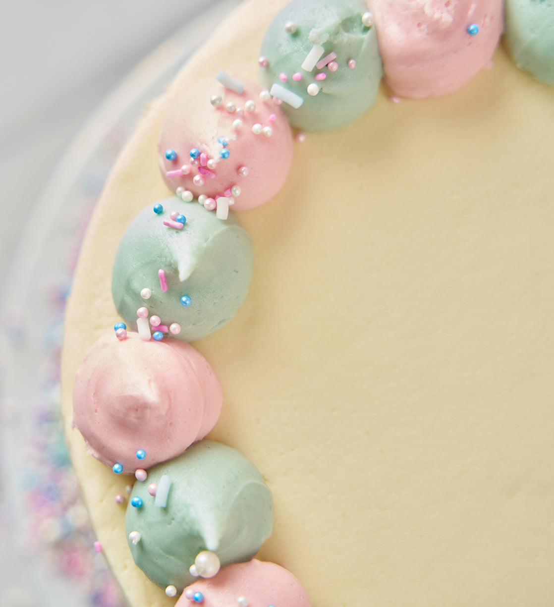 Gender Reveal White Cake