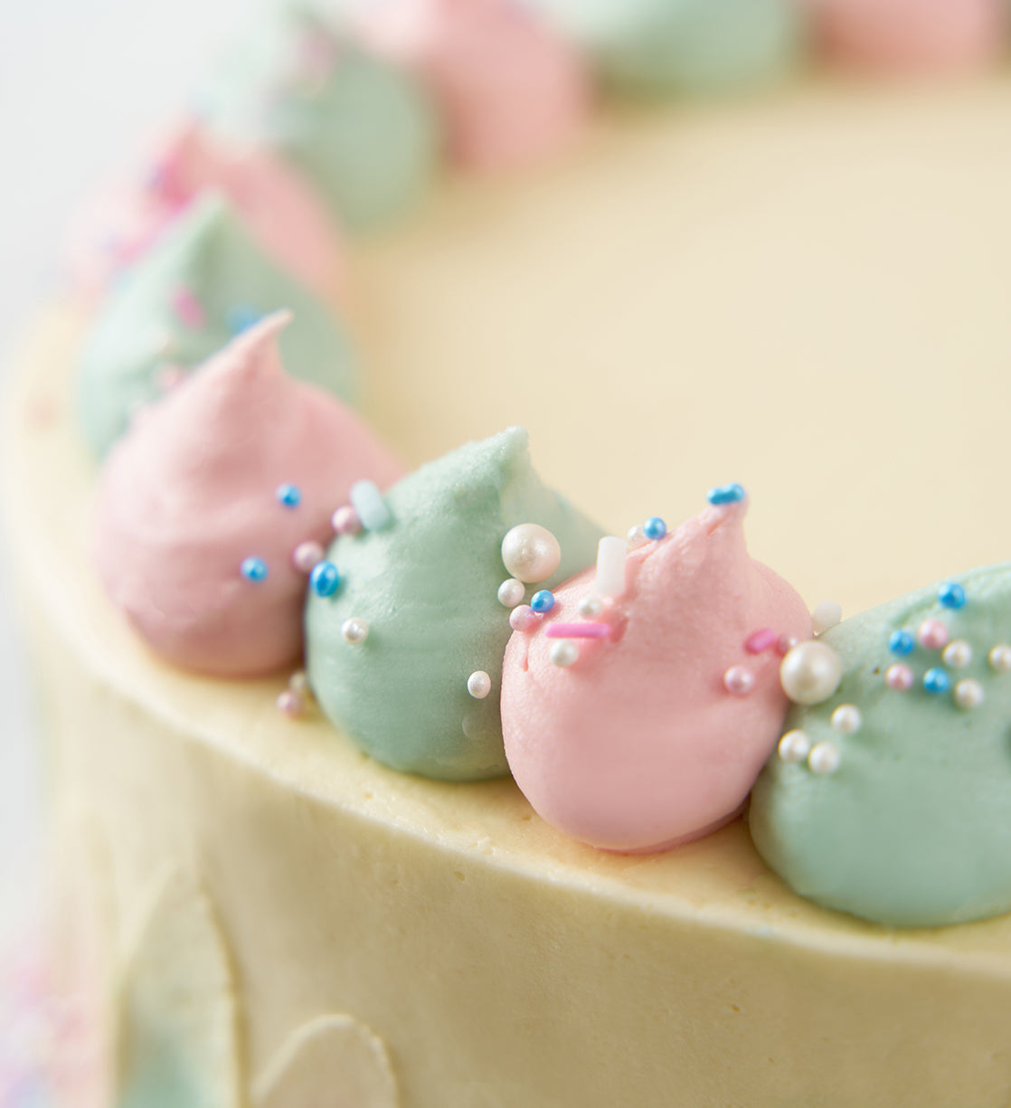 Gender Reveal White Cake