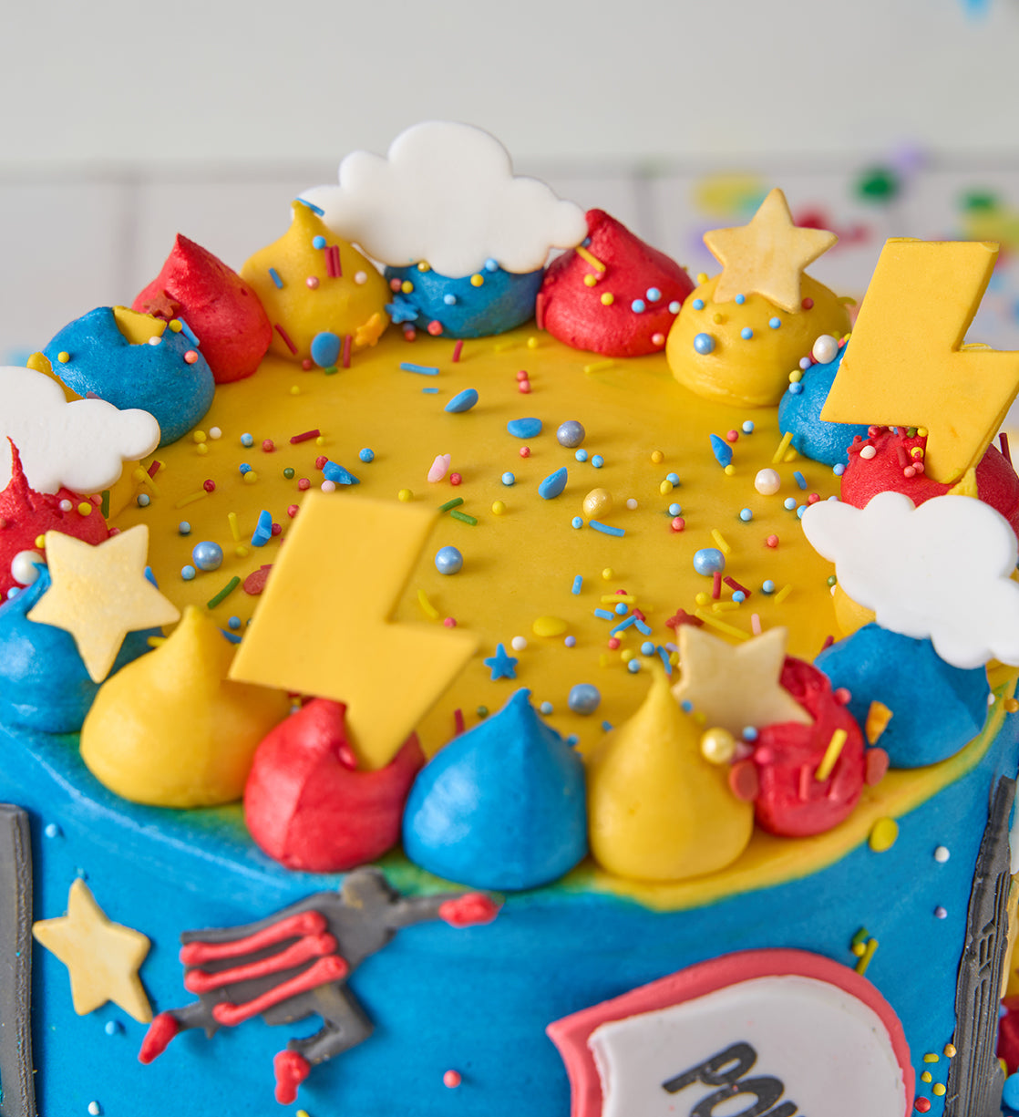 Superhero Two Tier Cake