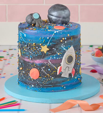 Galaxy Space Tall Cake