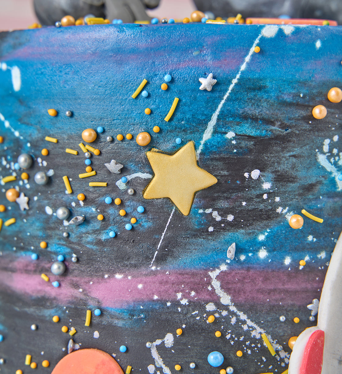 Galaxy Space Tall Cake