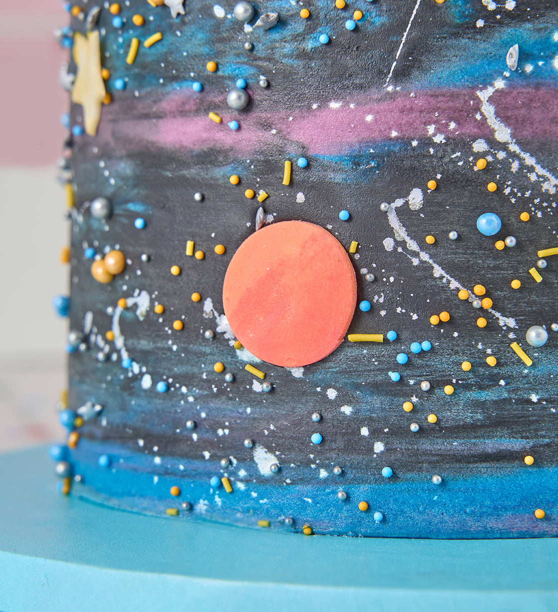 Galaxy Space Tall Cake