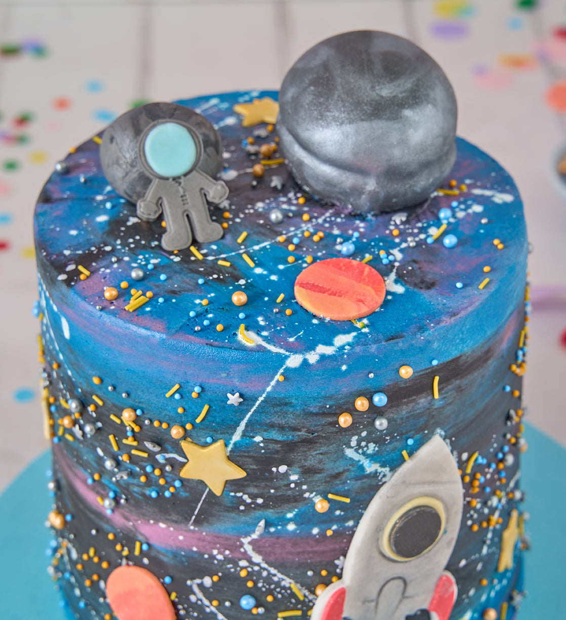 Galaxy Space Tall Cake