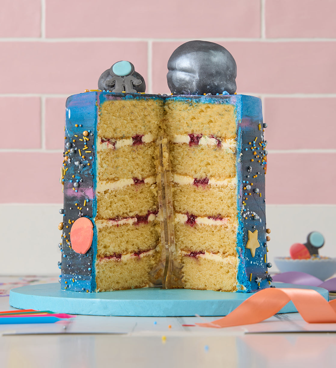Galaxy Space Tall Cake