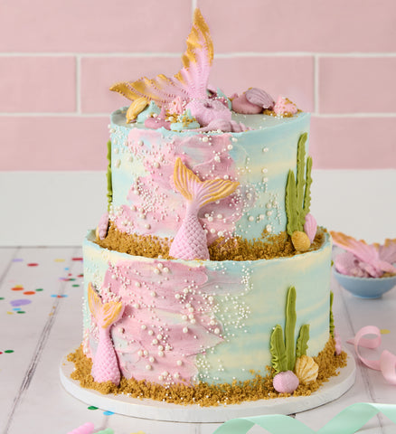 Mermaid Two Tier Cake