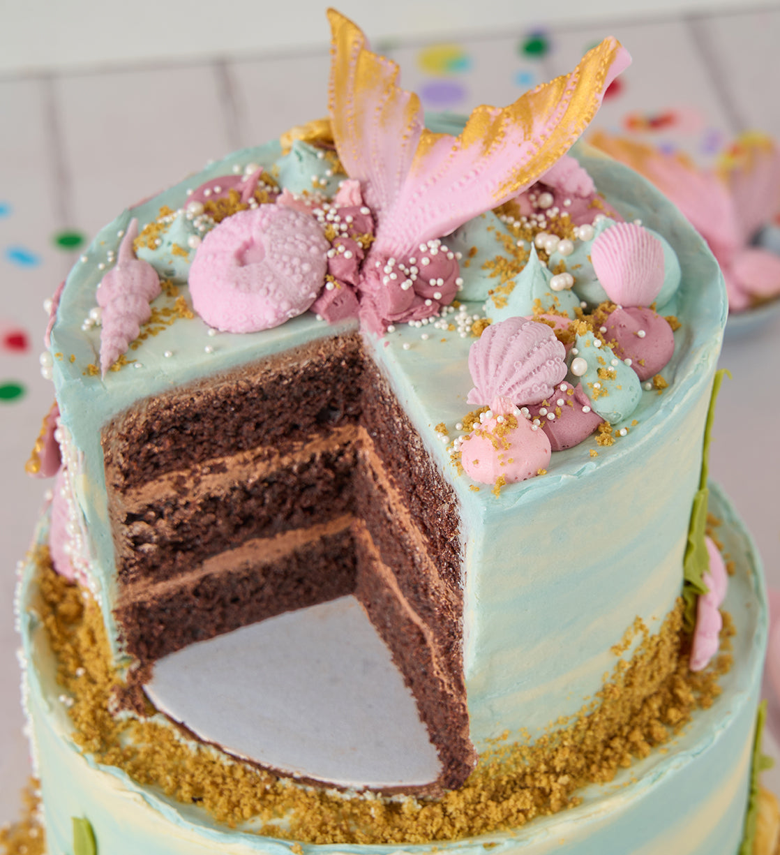 Mermaid Two Tier Cake