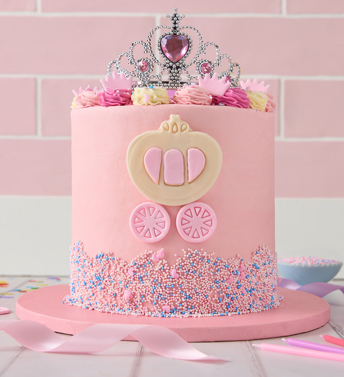 Pink Princess Tall Cake