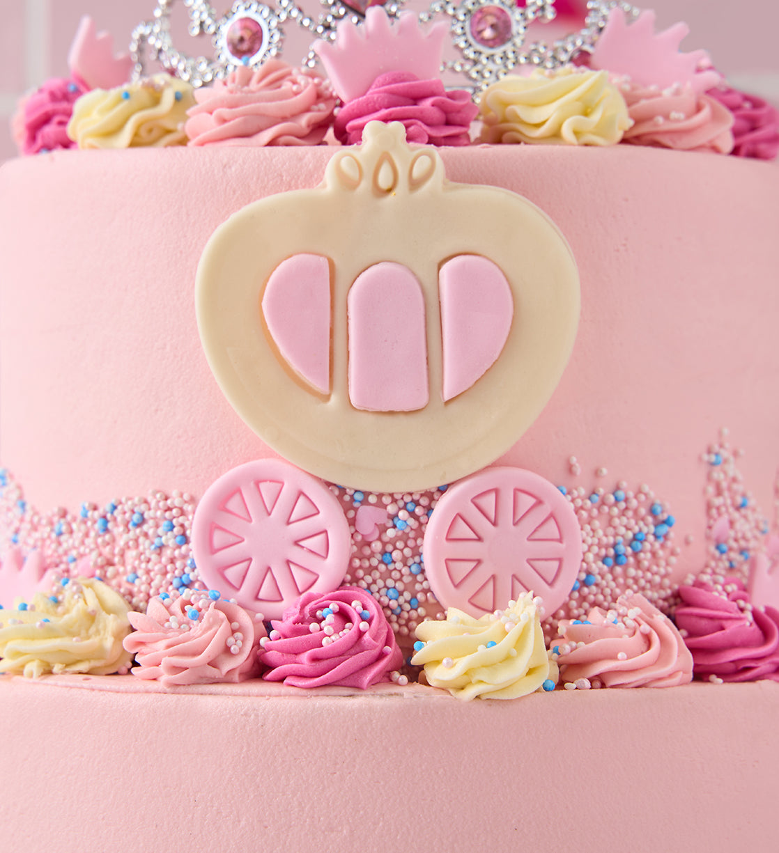 Pink Princess Two Tier Cake