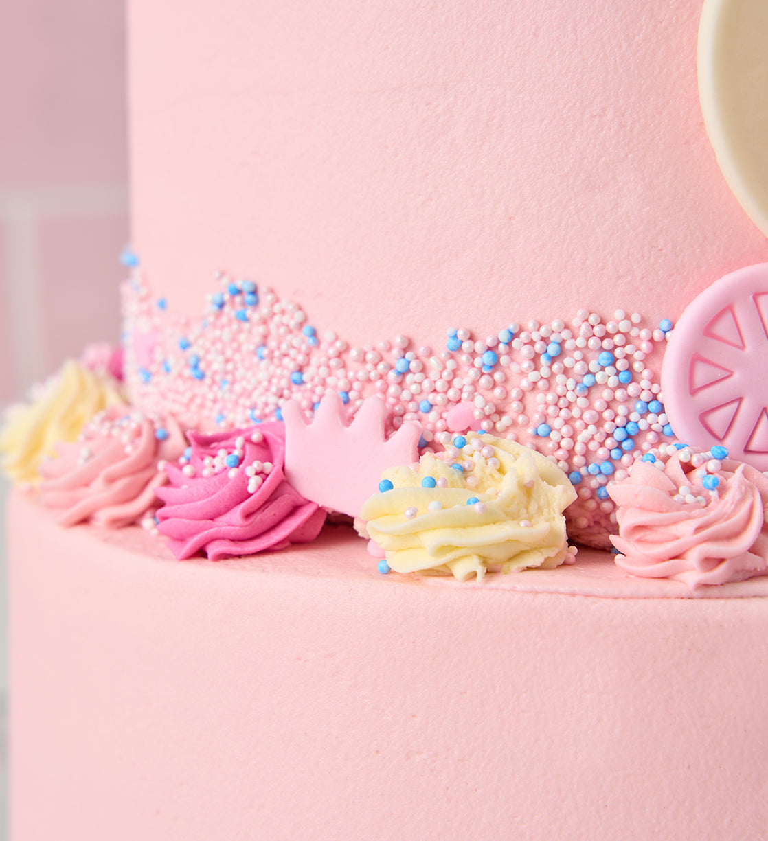 Pink Princess Two Tier Cake