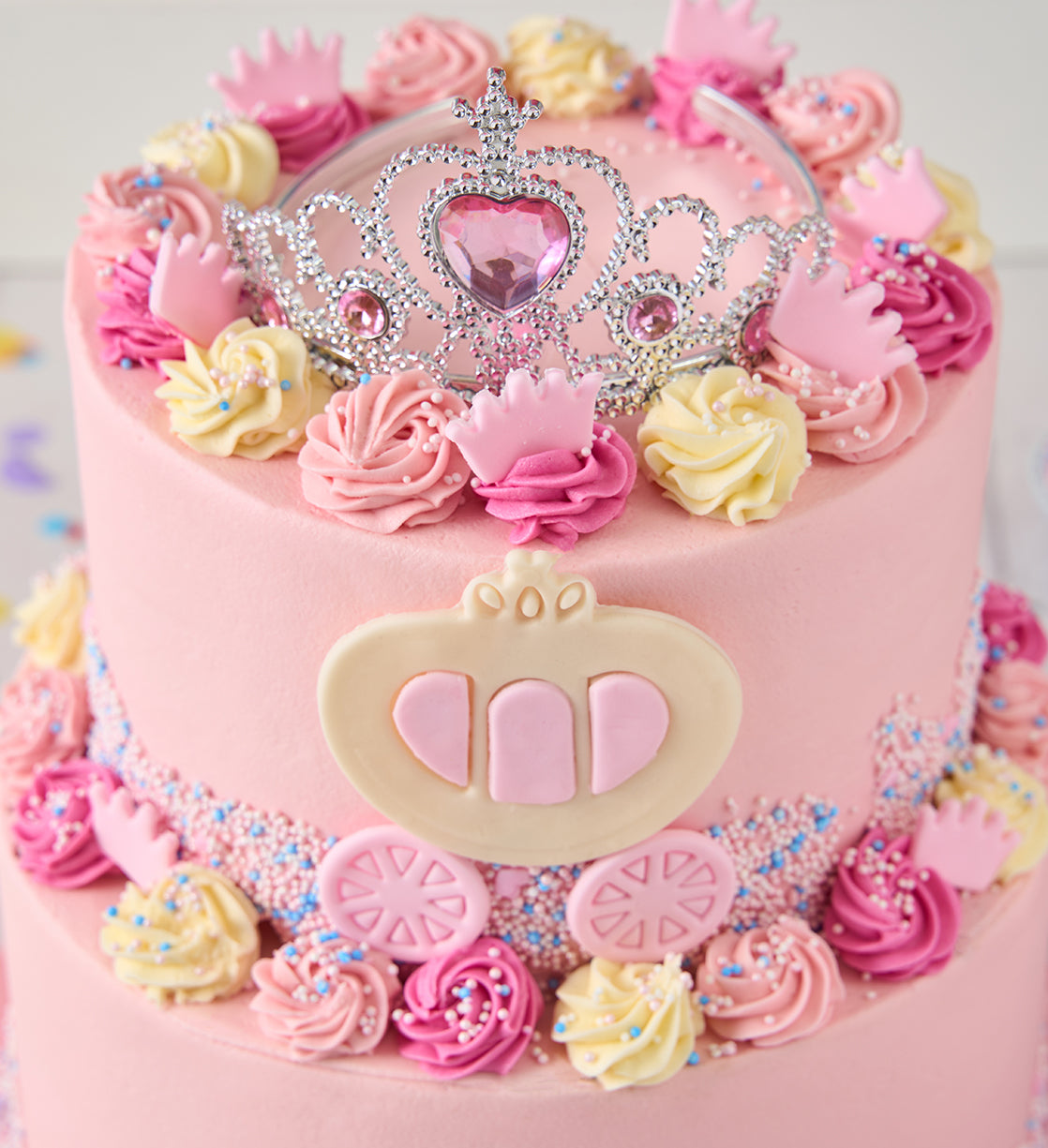Pink Princess Two Tier Cake