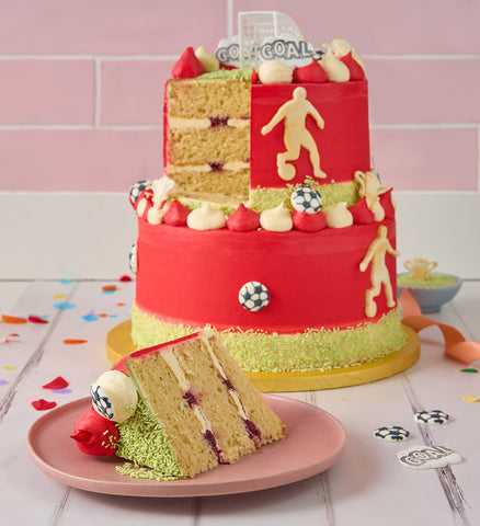 Football Two Tier Cake