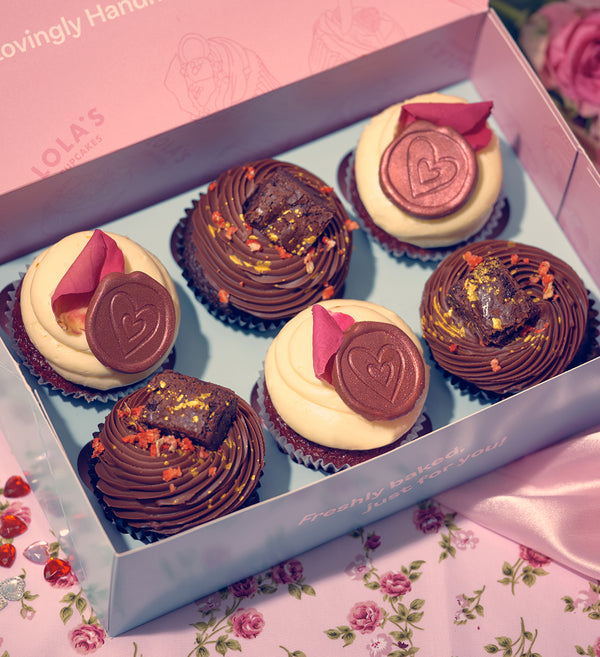 Chocolate Velvet Cupcake Box