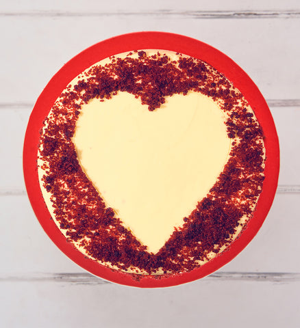 Valentines Red Velvet Heart Cake