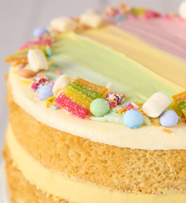 Vanilla Rainbow Sweets Nationwide Cake