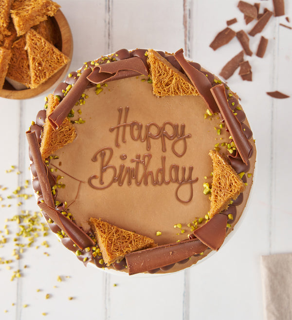 Chocolate Pistachio Kunafa Nationwide Cake