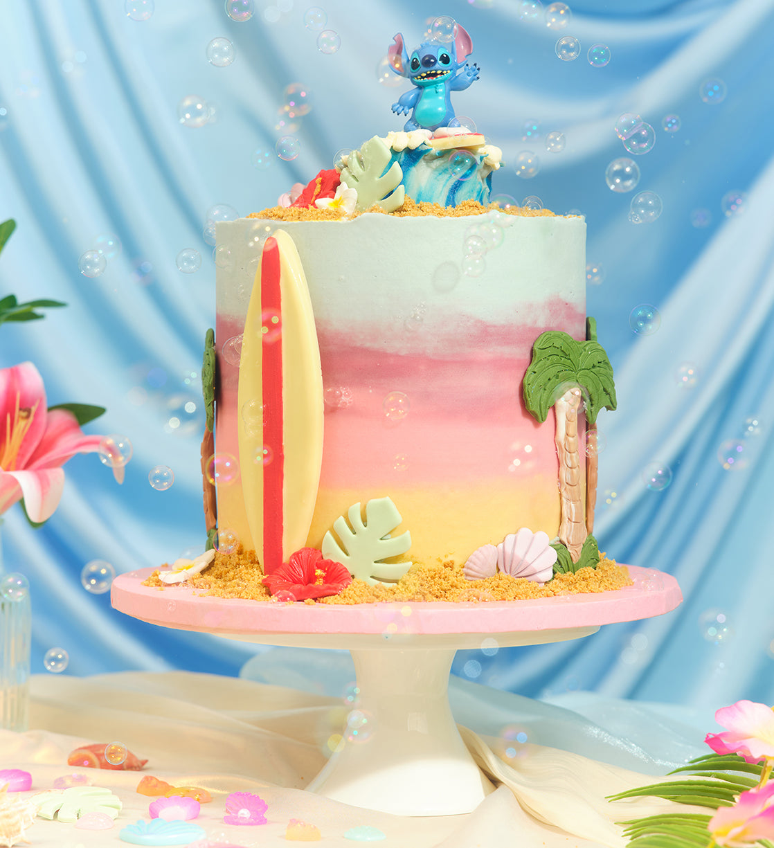 Disney Lilo and Stitch Themed Tall Cake