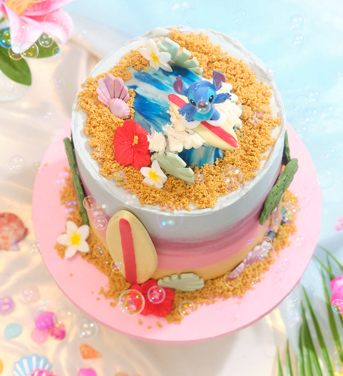 Disney Lilo and Stitch Themed Tall Cake