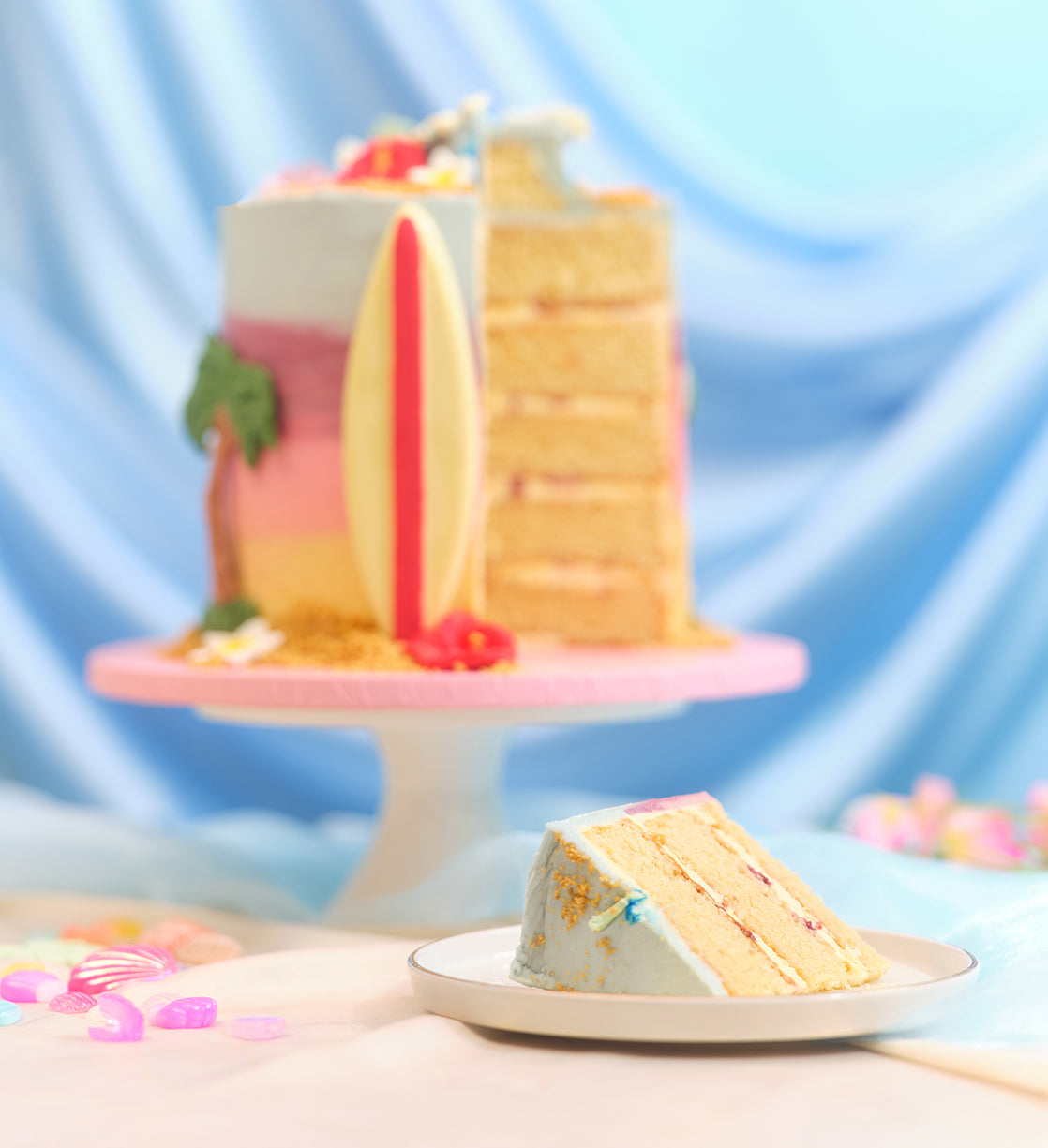 Disney Lilo and Stitch Themed Tall Cake