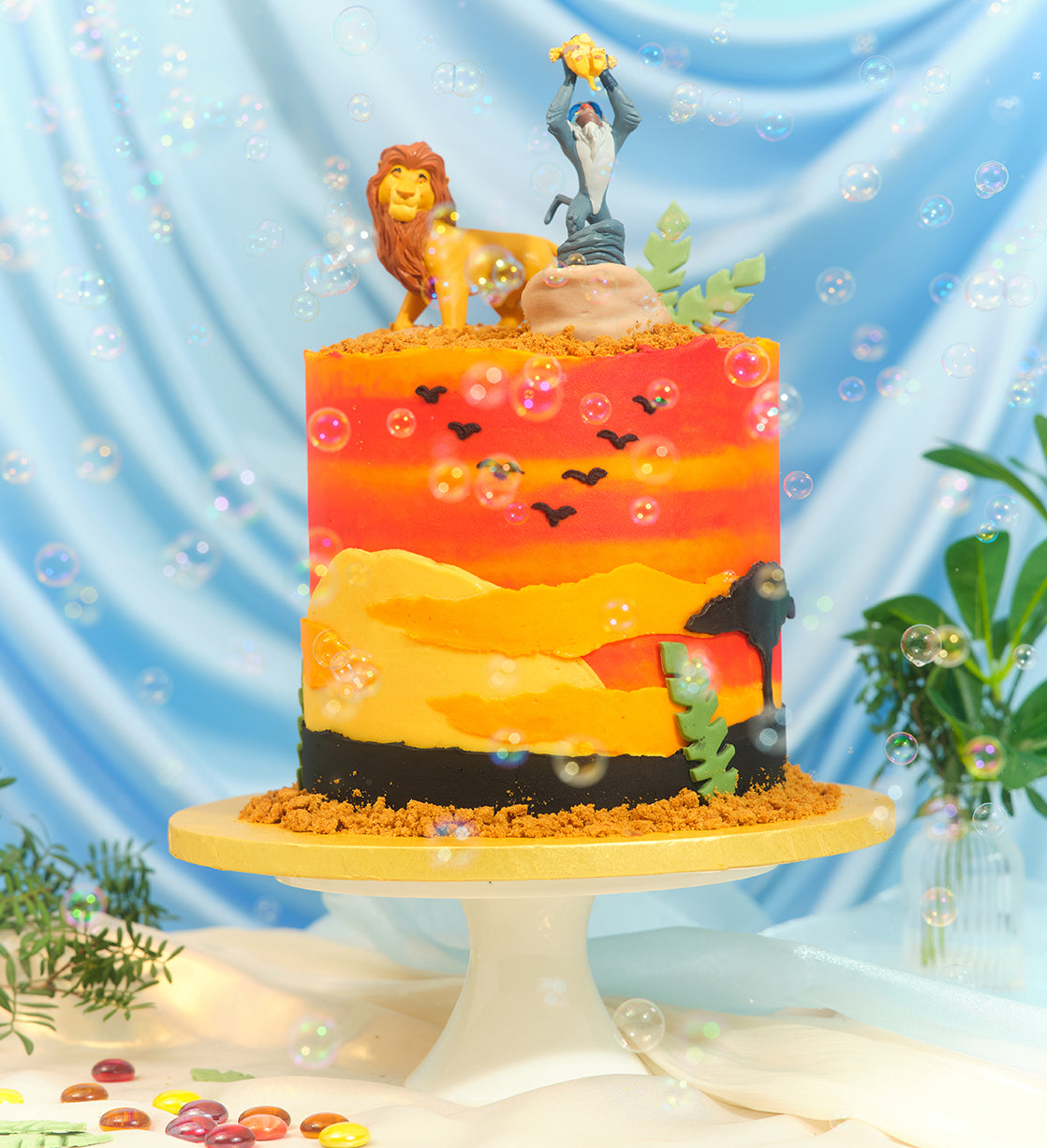 Disney Lion King Themed Tall Cake