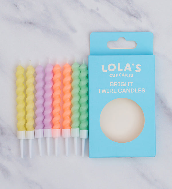 Pastel Twirl Candles